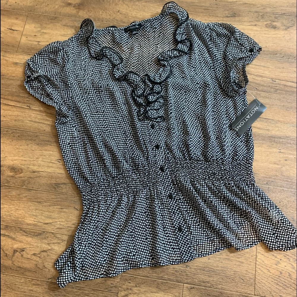 COPY - Notations Polka Dot Top